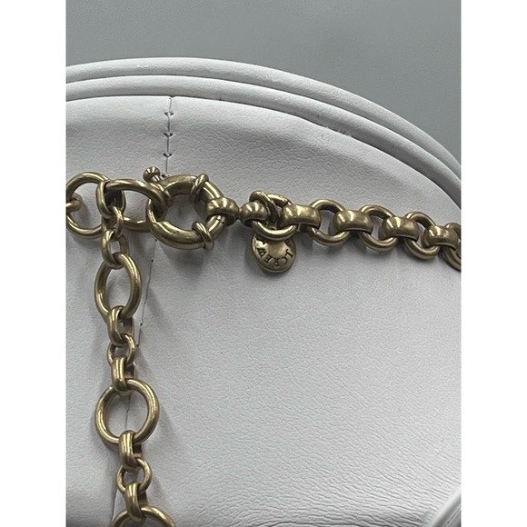 J. CREW Blue Peach Clear
Iridescent Rhinestone Gold Tone Statement Necklace - Picture 11 of 13